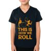 2156 Toddler Fine Jersey V-Neck T-Shirt Thumbnail